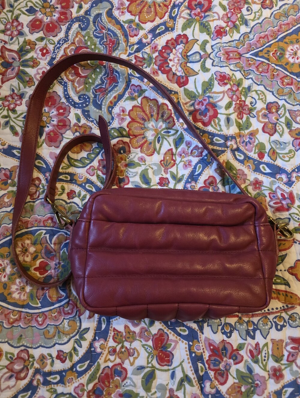 Madewell Quilted Leather Transport Crossbody Bag - Puff Edition